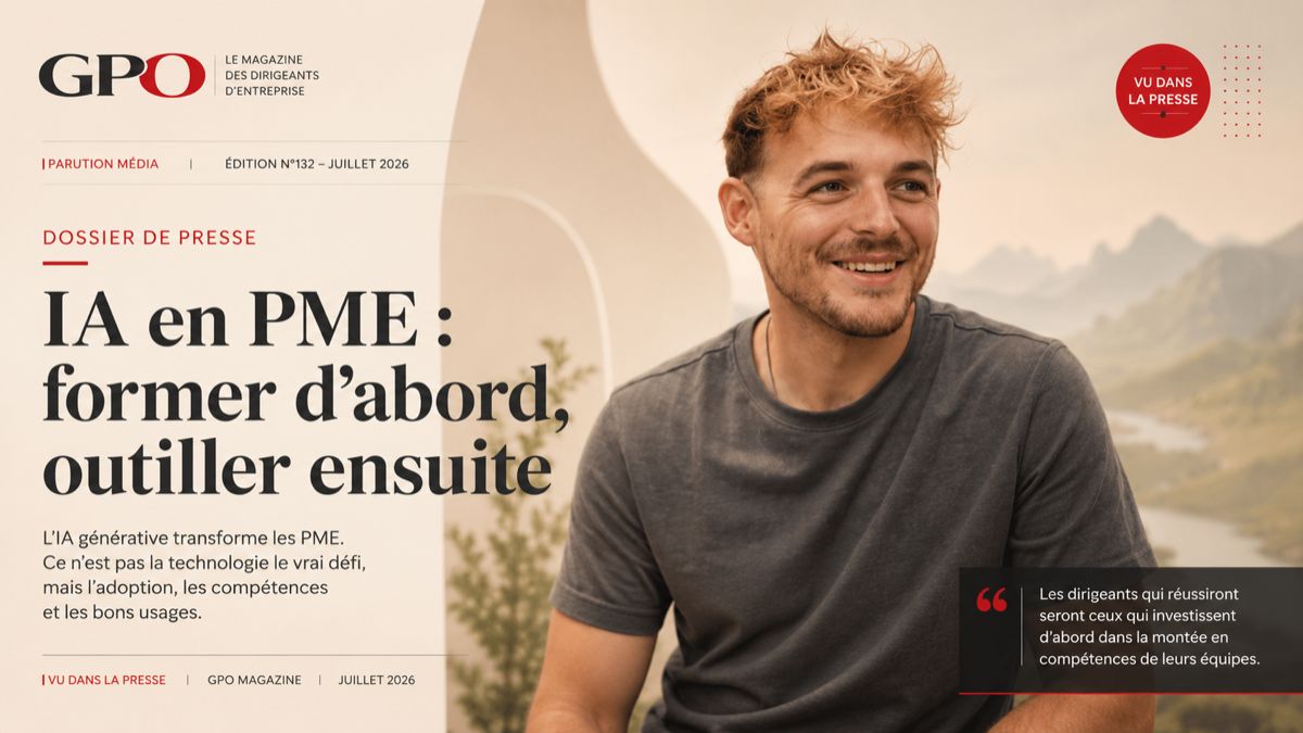 Une de GPO Magazine avec l'article consacré à Origin Education